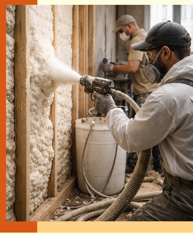 Утепление пеноизолом жилых и коммерческих объектов в Губкине