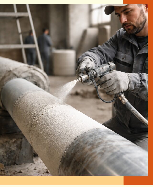 Утепление труб жидкой теплоизоляцией в Губкине от 7619 руб. под ключ | ТепломастерГбк