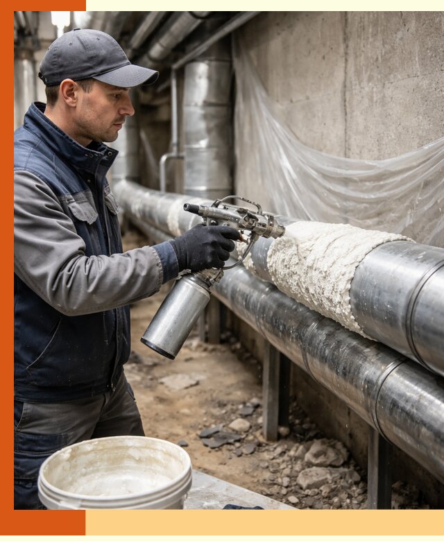 Утепление труб жидкой теплоизоляцией в Губкине