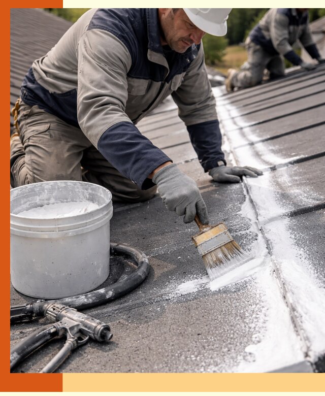 Утепление кровли жидкой теплоизоляцией в Губкине