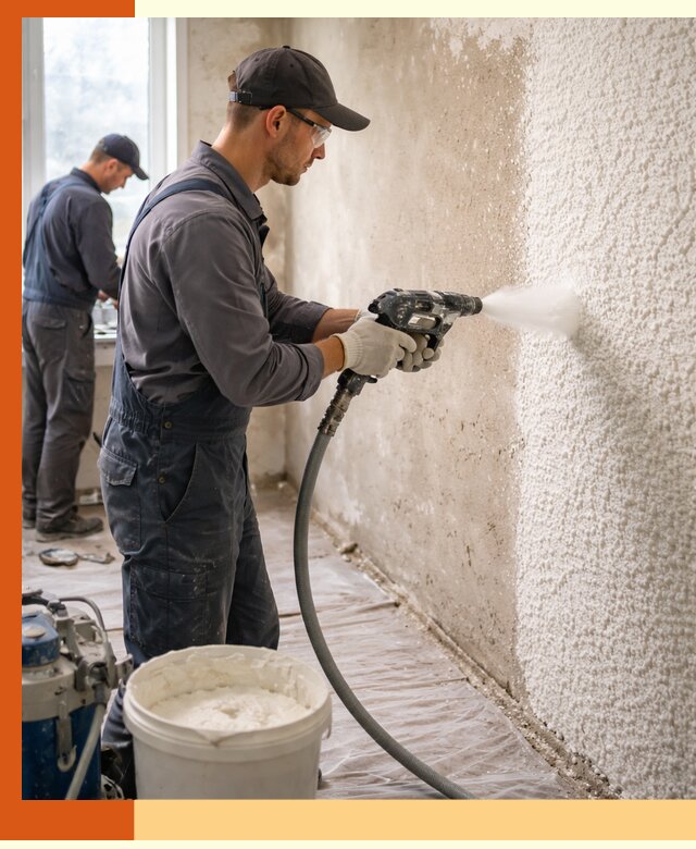 Утепление стен жидкой теплоизоляцией в Губкине для квартир и домов