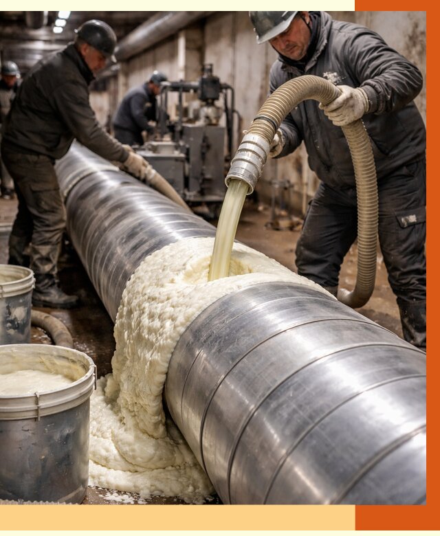 Утепление теплотрассы жидкой теплоизоляцией в Губкине от 4266 руб. | ТепломастерГбк