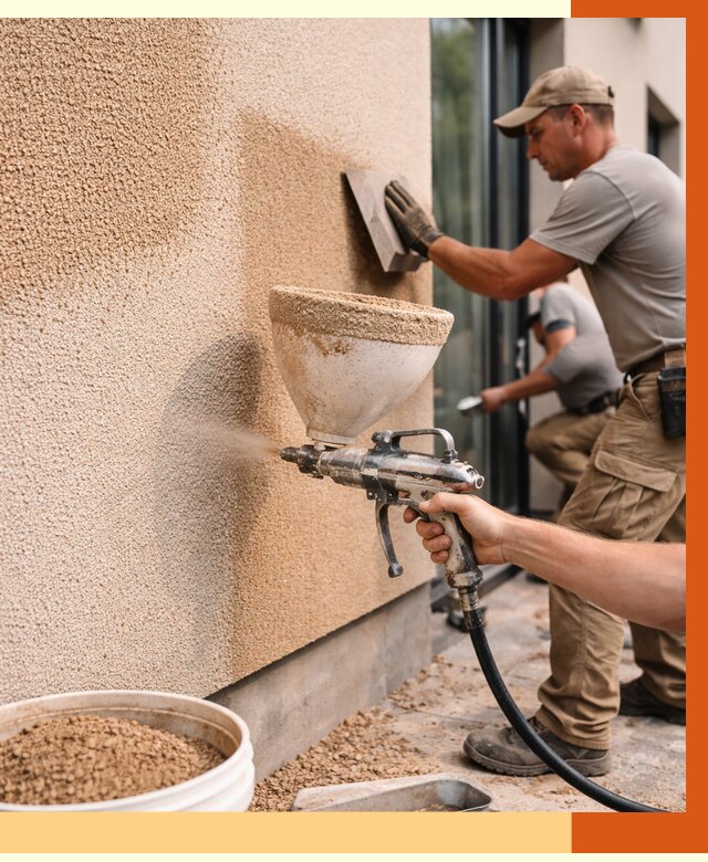 Утепление фасада жидкой пробкой в Губкине от 4876 руб./м² под ключ | ТепломастерГбк