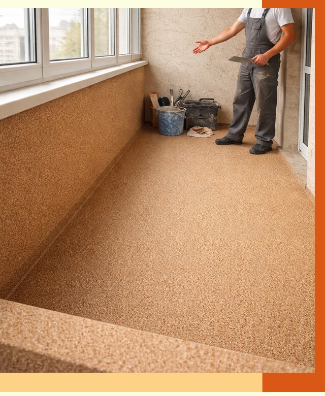 Утепление балкона жидкой пробкой в Губкине от 3708 руб/м² под ключ | ТепломастерГбк