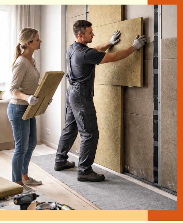 Профессиональная шумоизоляция квартиры в Губкине от 7619 руб. за м2 | ТепломастерГбк