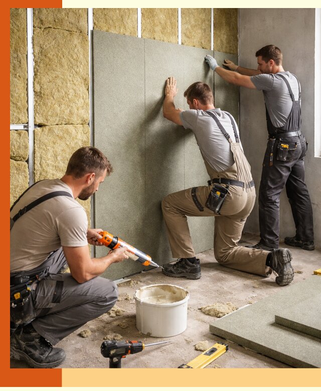 Профессиональная шумоизоляция стен в Губкине для квартир и домов