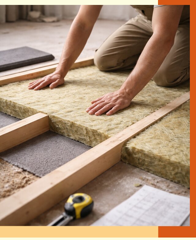 Шумоизоляция пола в Губкине от 1270 руб./м² — профессиональная звукоизоляция | ТепломастерГбк