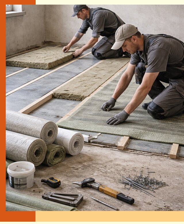 Шумоизоляция пола в Губкине — профессиональная звукоизоляция помещений