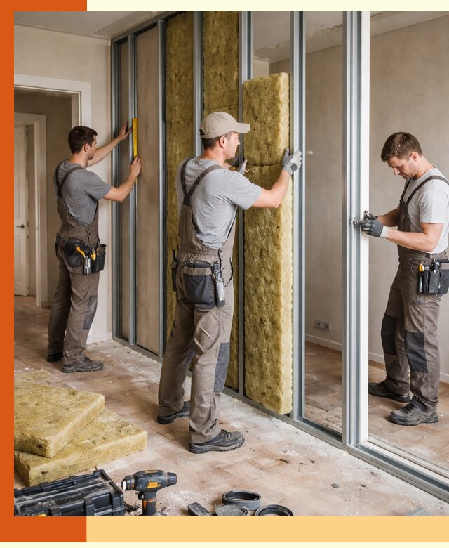 Шумоизоляция межкомнатных перегородок в Губкине эффективно и надёжно