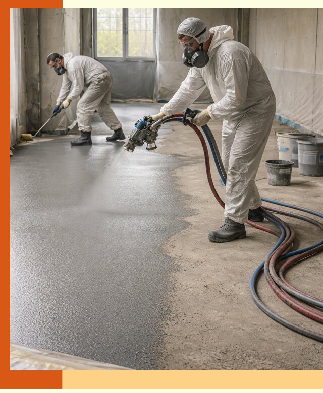 Гидроизоляция полимочевиной полов и конструкций в Губкине