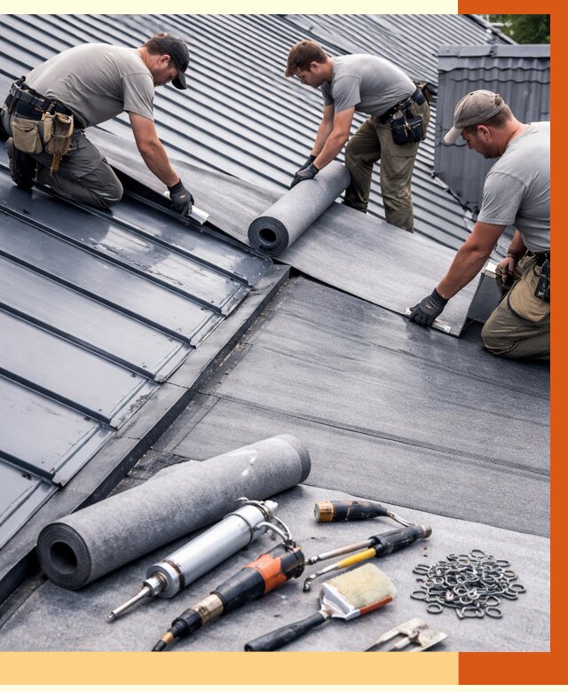 Гидроизоляция металлической кровли полимочевиной в Губкине от 8634 руб. | ТепломастерГбк