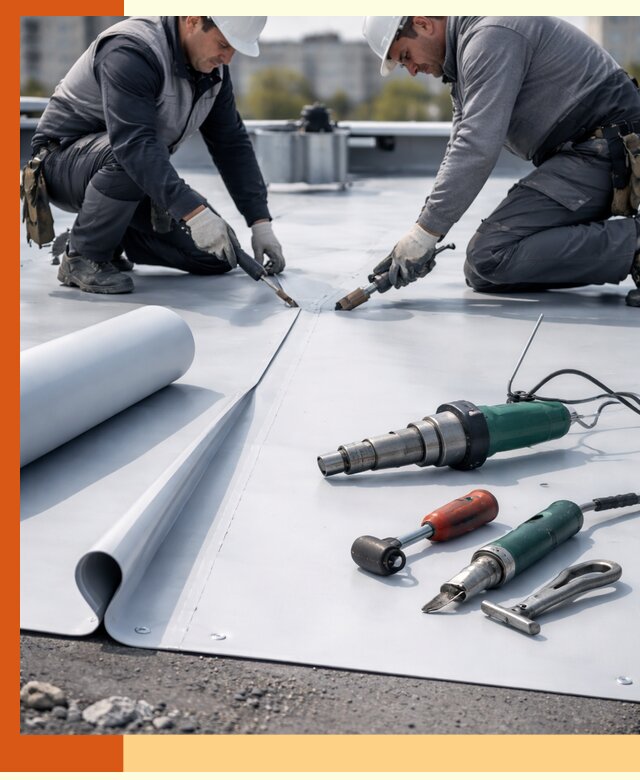 Гидроизоляция мембранной кровли в Губкине: монтаж и ремонт быстро