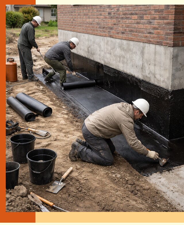 Гидроизоляция фундамента в Губкине: надежная защита строений