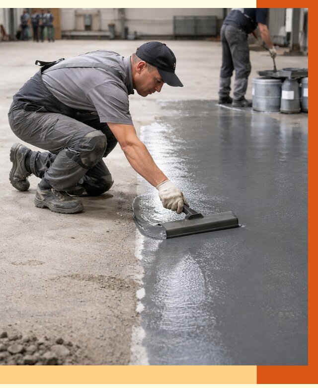 Гидроизоляция промышленного пола в Губкине от 1219 руб./м2 — ТепломастерГбк специалисты под ключ