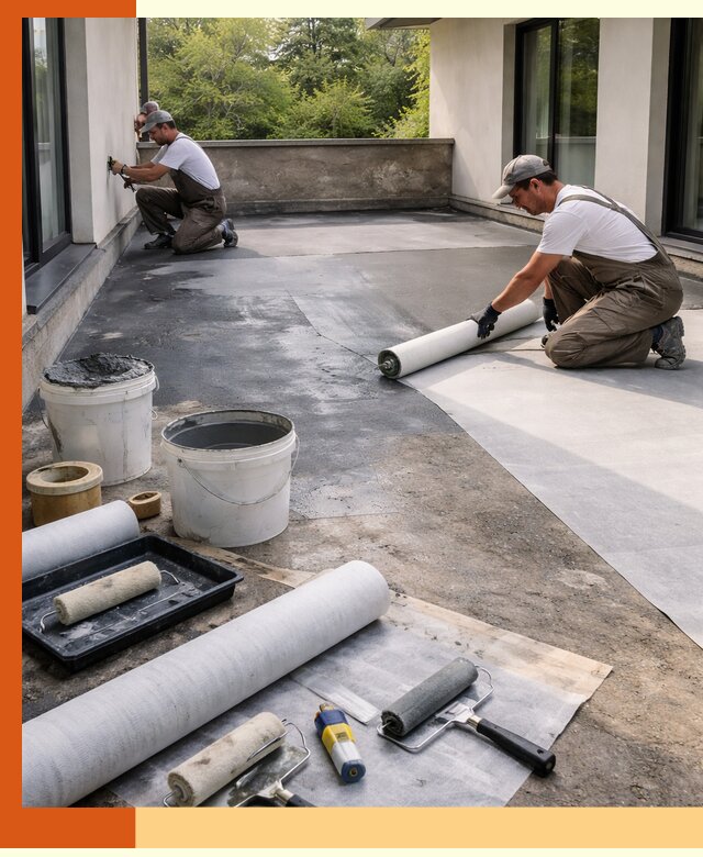 Гидроизоляция террасы в Губкине — надежная защита от влаги и протечек