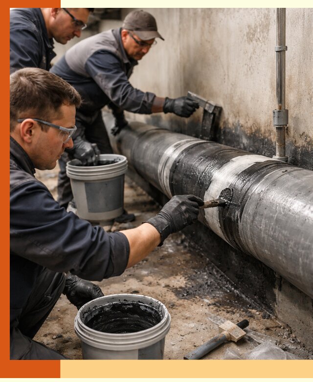 Гидроизоляция труб в Губкине — защита и герметизация коммуникаций