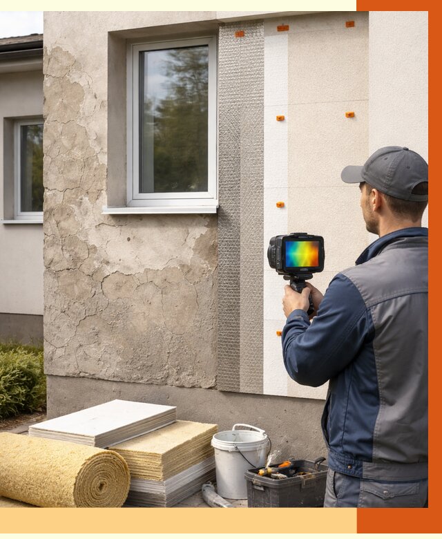 Тепловизионное обследование фасада в Губкине от 4571 руб. под ключ | ТепломастерГбк