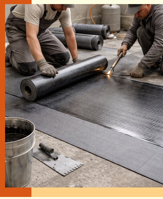 Монтаж гидроизоляционной мембраны в Губкине для зданий и конструкций