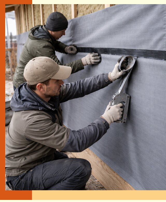 Монтаж ветроизоляции зданий и конструкций в Губкине